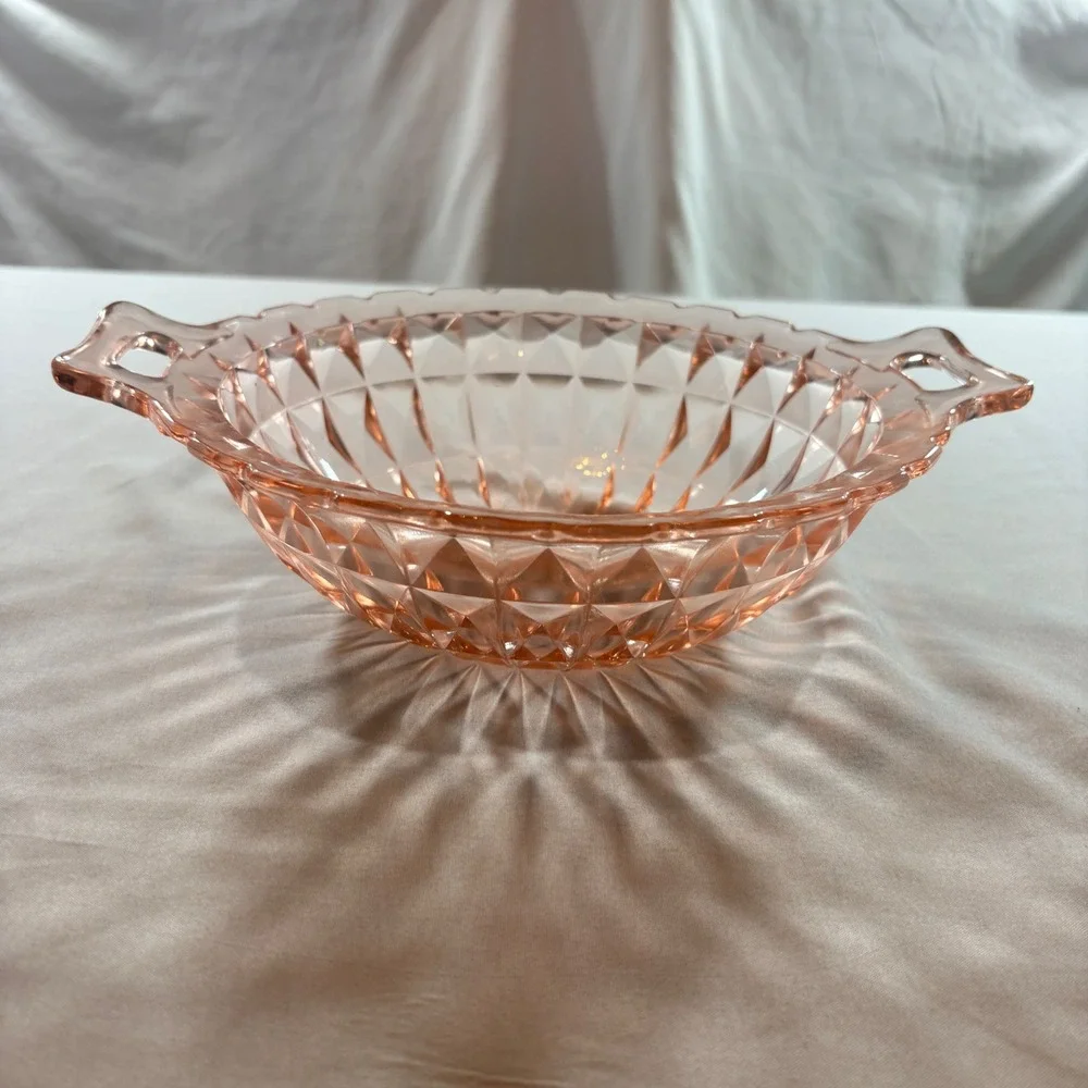Indiana Glass Miss America Pink Depression Glass Serving Bowl 10